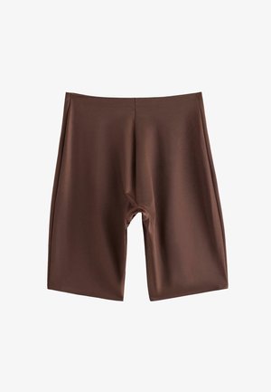 Lindex, LINDEX INVISIBLE BIKER BRIEFS IN MICRO LINDEX - Leggings - Stockings - dark brown