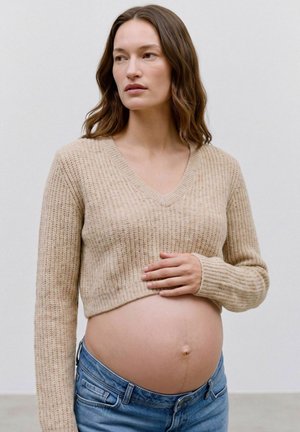 MAMALICIOUS, Pullover - natural melange