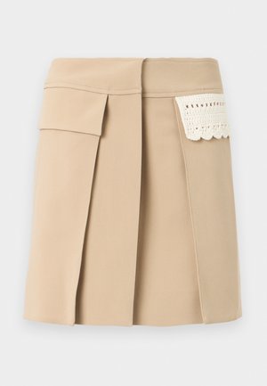 CRAFTED WEAVE TAILORING WAISTBELT - Minijupe - beige