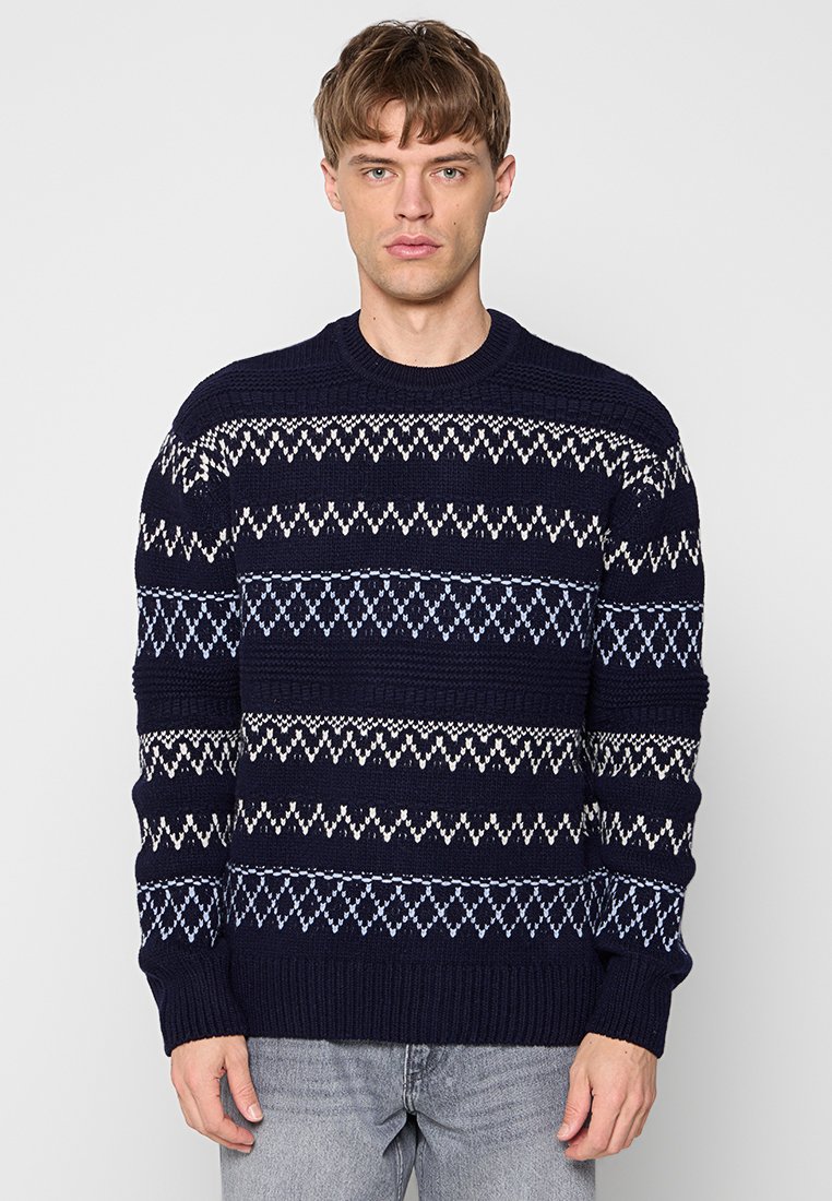 KnowledgeCotton Apparel Trui donkerblauw