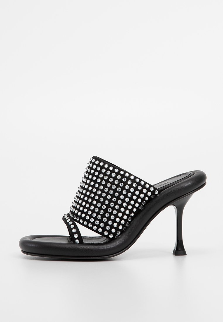 J.W. Anderson Muiltjes met hak zwart