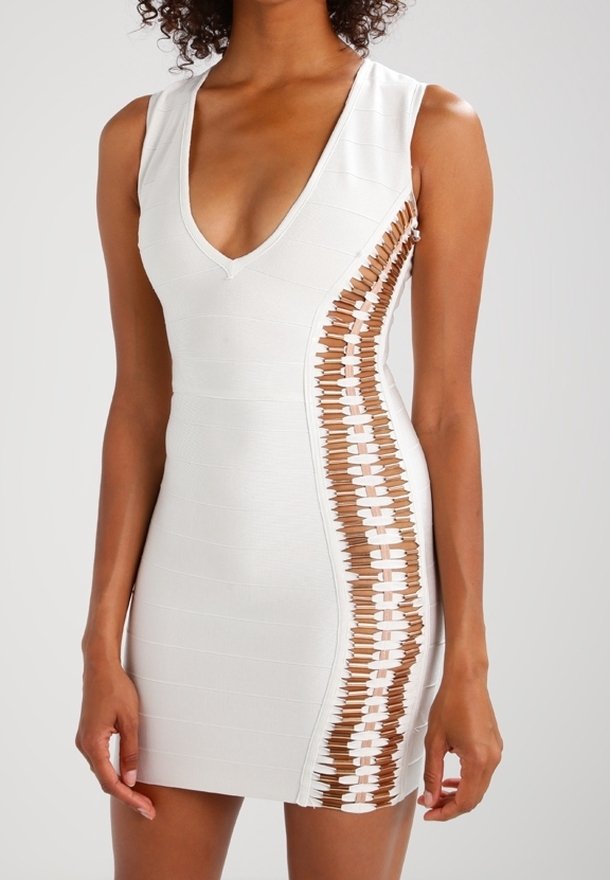 Missguided Cocktail dress / Party dress - white - (Pre-owned) - Zalando.ie Missguided Cocktail dress / Party dress - white - (Pre-owned) - Zalando.ie