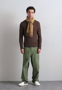 Polo Ralph Lauren SCARF UNISEX - Sál - brown melange