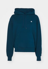 HOODED CASEY - Kapucni - duck blue/silver