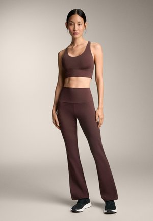 HIGH RISE COMFORTLUX FLARE - Broek - brown