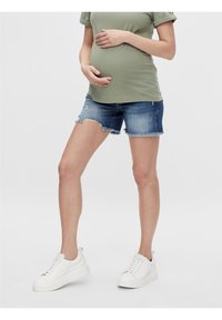 MAMALICIOUS Jeansshorts - light-blue denim