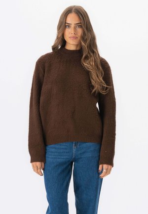 Striktrøje - brown