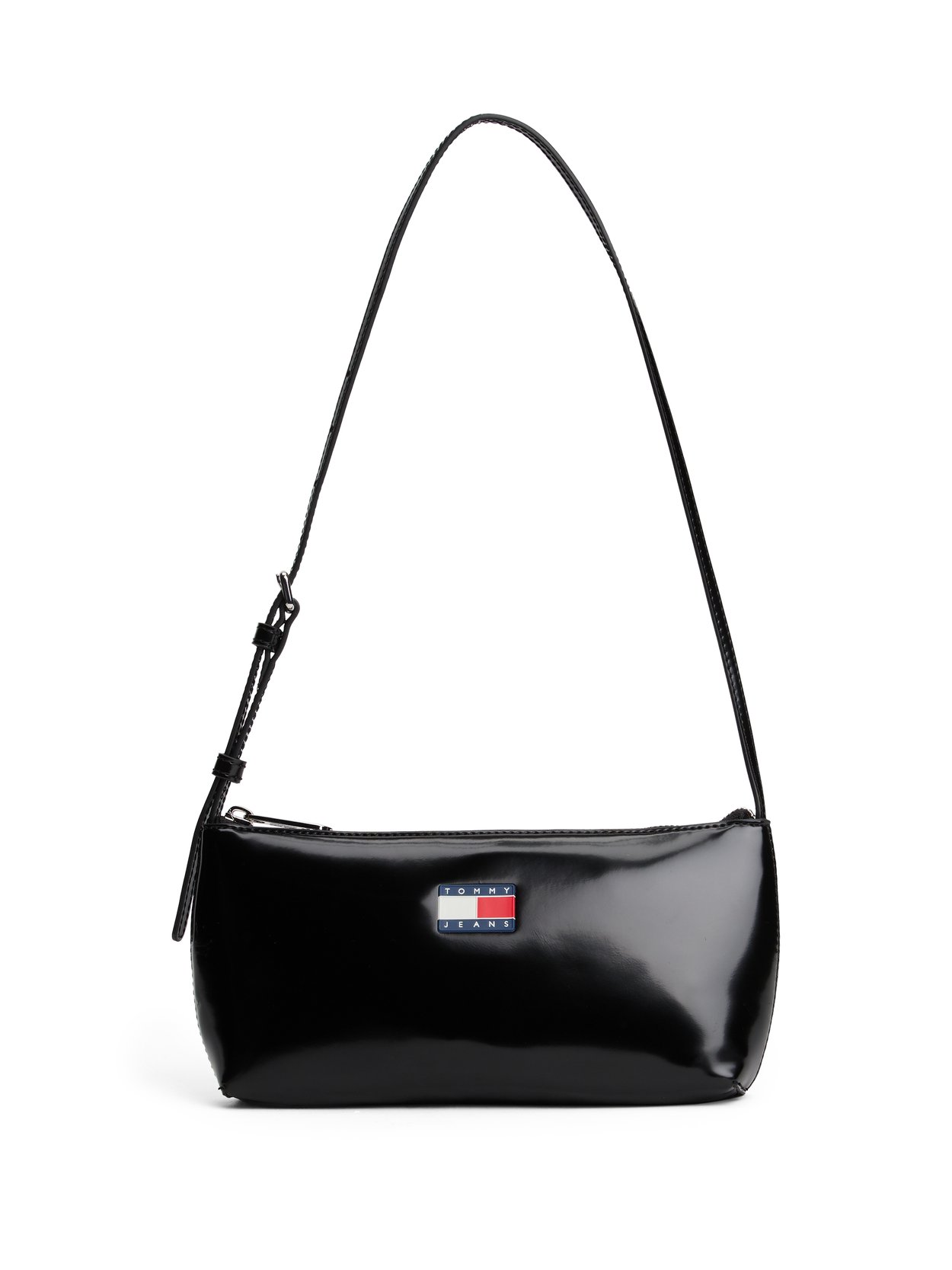 ESSENTIAL LOGO SHINY SHOULDER BAG