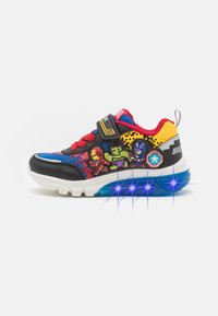 Geox - MARVEL AVENGERS CIBERDRON BOY LIGHTS - Sneakers laag - black/royal Miniatuurafbeelding 1