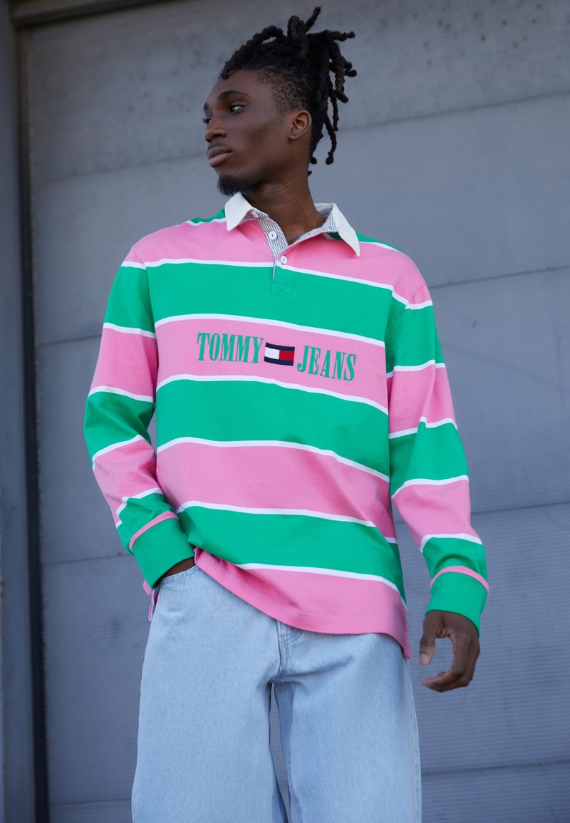 Tommy Jeans RUGBY Polo pop pink/fuxia Zalando.it