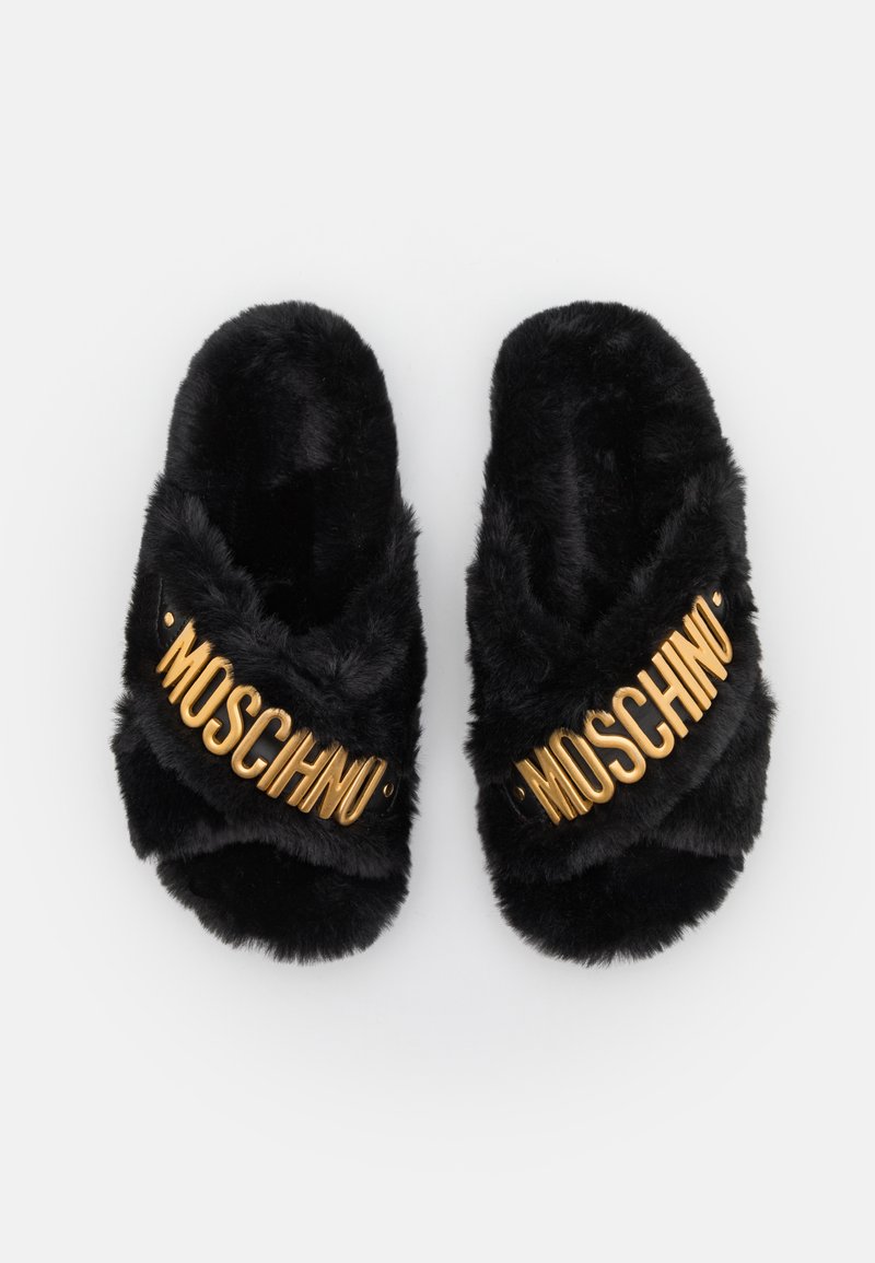 Kinder Sneaker | MOSCHINO FUSBET CROSS GALVANIC LETTERING LOGO Hausschuh black/schwarz - QJ63177 Kinder Sneaker | MOSCHINO FUSBET CROSS GALVANIC LETTERING LOGO Hausschuh black/schwarz - QJ63177