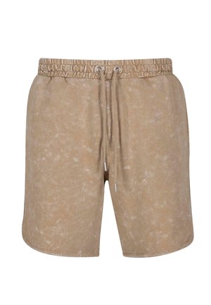 Urban Classics WASHED PIPED - Spodnji deli trenirk - unionbeige