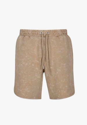 Urban Classics WASHED PIPED - Spodnji deli trenirk - unionbeige