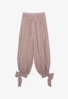 VOLUME CHECK TROUSERS - Pantalon classique - light pink