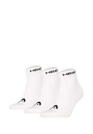 UNISEX QUARTER 3ER PACK - ALL LOGO EINFARBIG - Sports socks - weiß