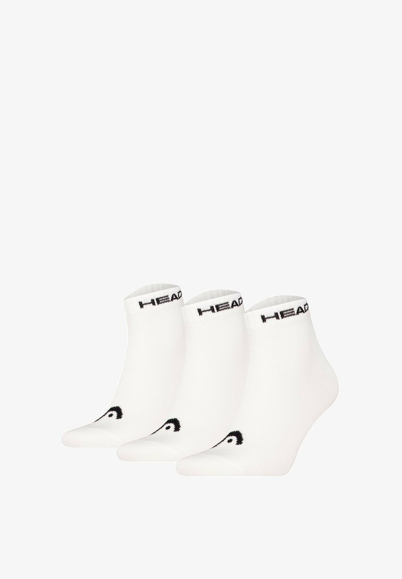 Head UNISEX QUARTER 3ER PACK - ALL LOGO EINFARBIG - Sportsocken - weiß