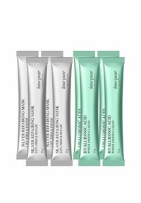 âme pure JELLY GLOW RUBBER MASK SILVER – PEEL-OFF – HYALURONIC ACID HYDRATING & ANTI-AGING FACE MASKS – 4 PCS - Ansiktsmaske
