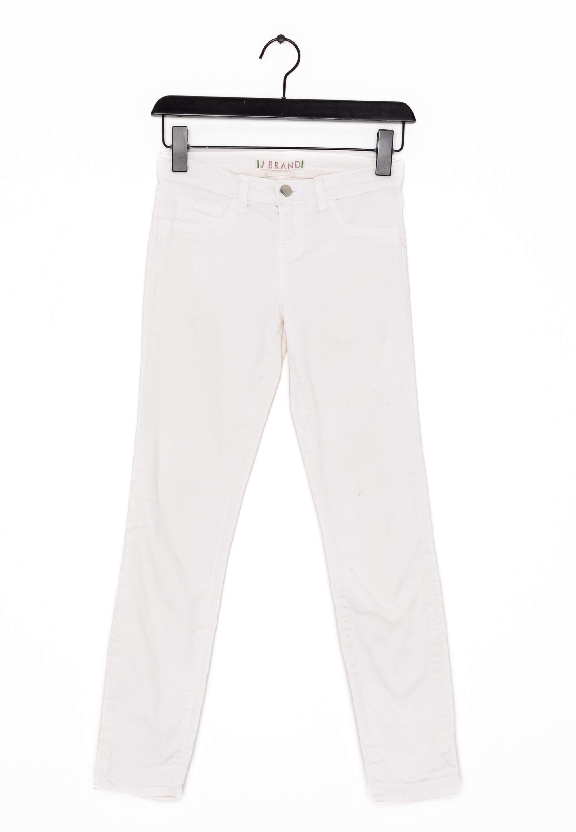 J Brand Straight leg jeans white (Pre-owned) Zalando