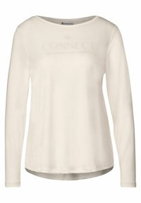 Street One SEIDEN LOOK - Langarmshirt - weiß