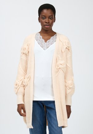 INFLUENCER FLOWER APPLICATION  - Gilet - cream