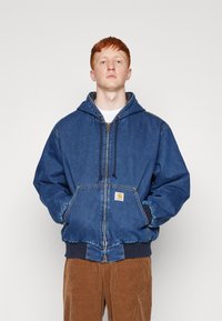 Carhartt WIP ACTIVE JACKET - Denim jacket - blue stone washed