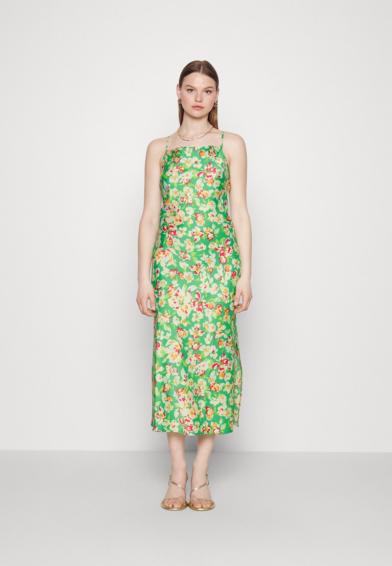 YAS YASURIA STRAP MIDI DRESS - Cocktail φόρεμα / Φόρεμα για πάρτι - poison green
