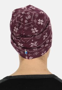 Swedemount Beanie - burgundy lt pink