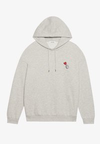 UNISEX - Sweat à capuche - mottled light grey