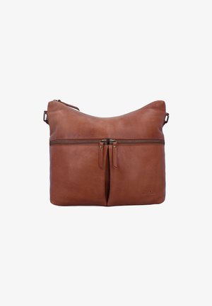 Gusti Leder, BIG WOMAN HANDBAG ELICE - Umhängetasche - braun