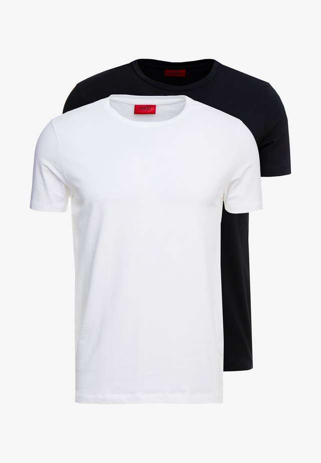 ROUND - T-shirt basic - black/white
