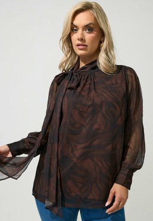 Yours Clothing, PLUS SIZE BLOUSES & SHIRTS - Blouse - dark brown
