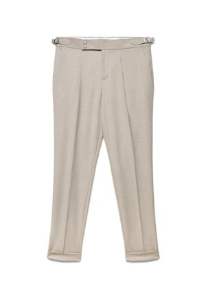 Calliope, PANTALONE LUNGO TINTA UNITA - Chino - tortora melange