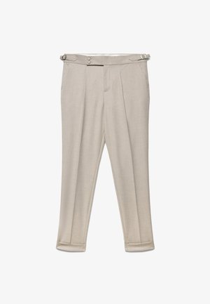 Calliope, PANTALONE LUNGO TINTA UNITA - Chino - tortora melange