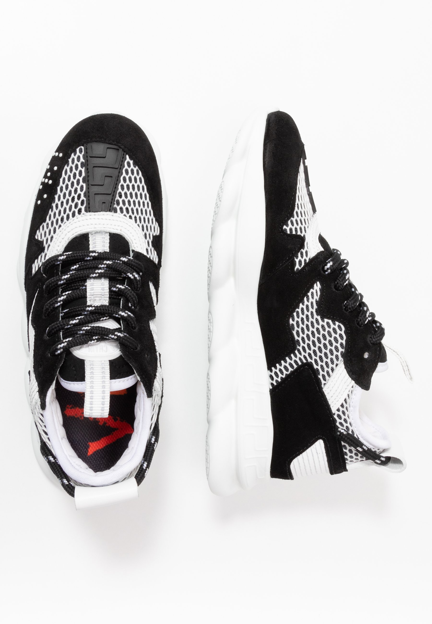 versace black and white trainers