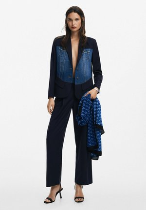 Desigual RECTANGULAR WITH LOGO - Écharpe - blue