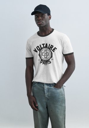 BLASON UNI - T-Shirt print - gris chine clai