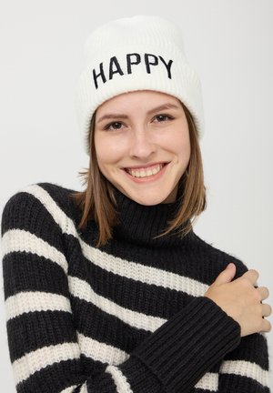 Terranova CON SCRITTA - Berretto - bianco lana