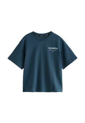 REGULAR FIT - CREW  - T-shirt med print - navy