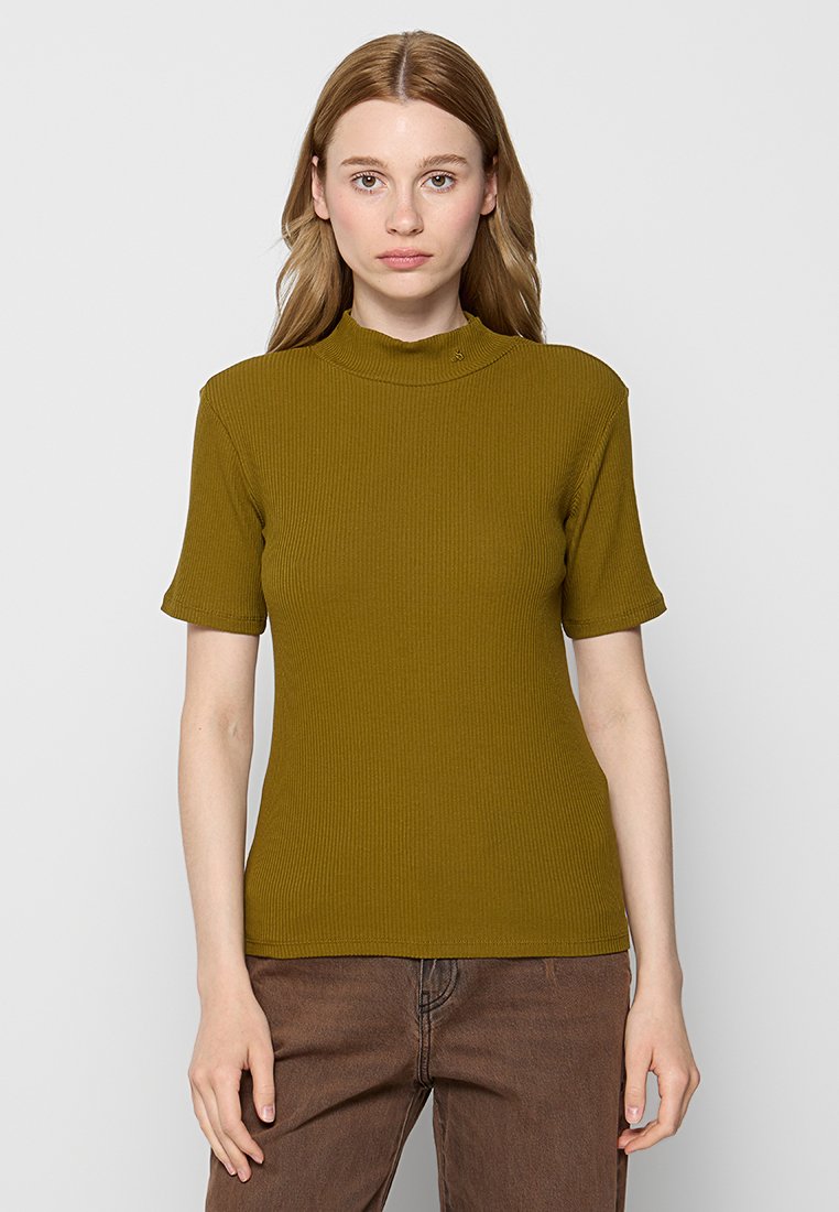 Scotch & Soda T-shirt print olijfgroen