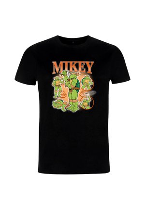 Henry Tiger, TEENAGE MUTANT NINJA TURTLES Y2K MIKEY - T-shirt con stampa - black