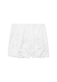 GEBORDUURDE BALLON - Puffball skirt - white