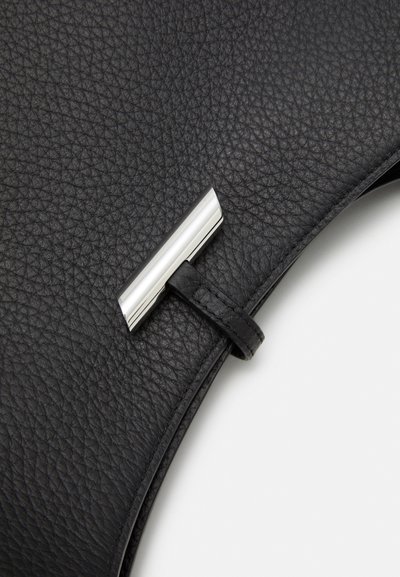 Liffner SLANTED HOBO BAG - Tote bag - black