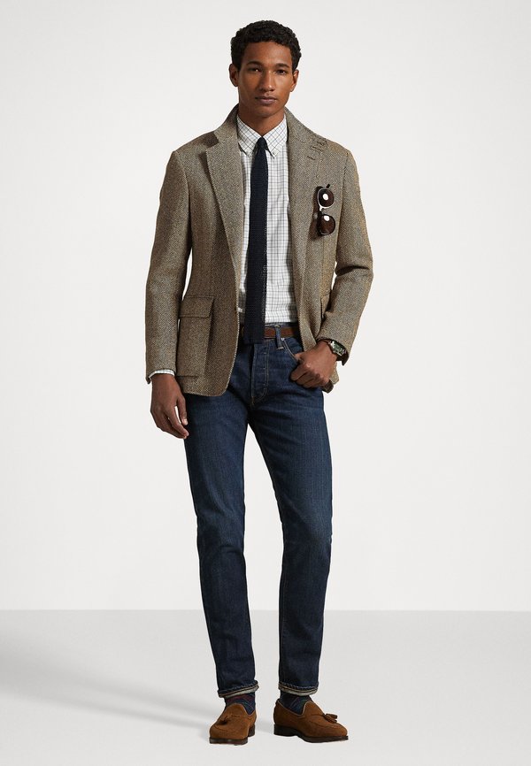 CUSTOM FIT CHECKED STRETCH POPLIN SHIRT - Shirt3