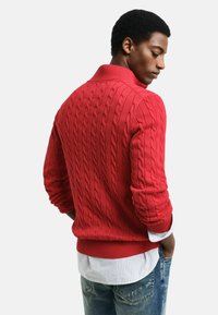 GANT CABLE HALF  - Pullover - ruby red