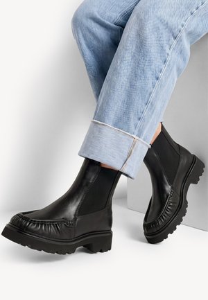 Tamaris, Bottines à plateau - black leather