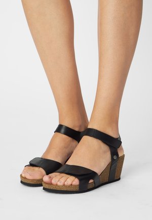 Sandalias de cuña - black