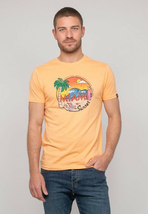 T-shirt imprimé - orange