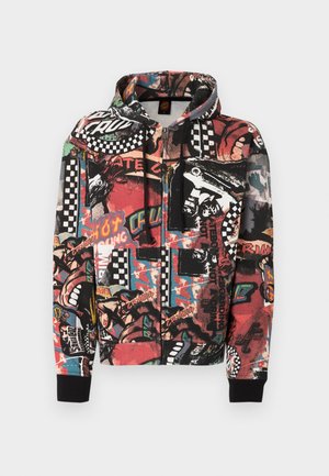 COLLAGE ZIP HOOD UNISEX - Bluză de molton cu fermoar - multi-coloured