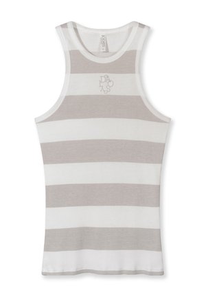 10DAYS, 10DAYS TOPS TANK TOP RIB STRIPES - Top - white stone