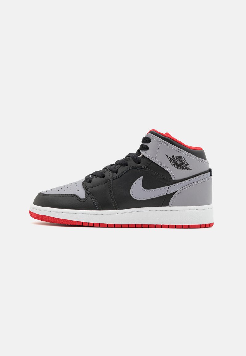 Jordan AIR JORDAN 1 UNISEX - Visoke tenisice - black/cement grey/fire red/white